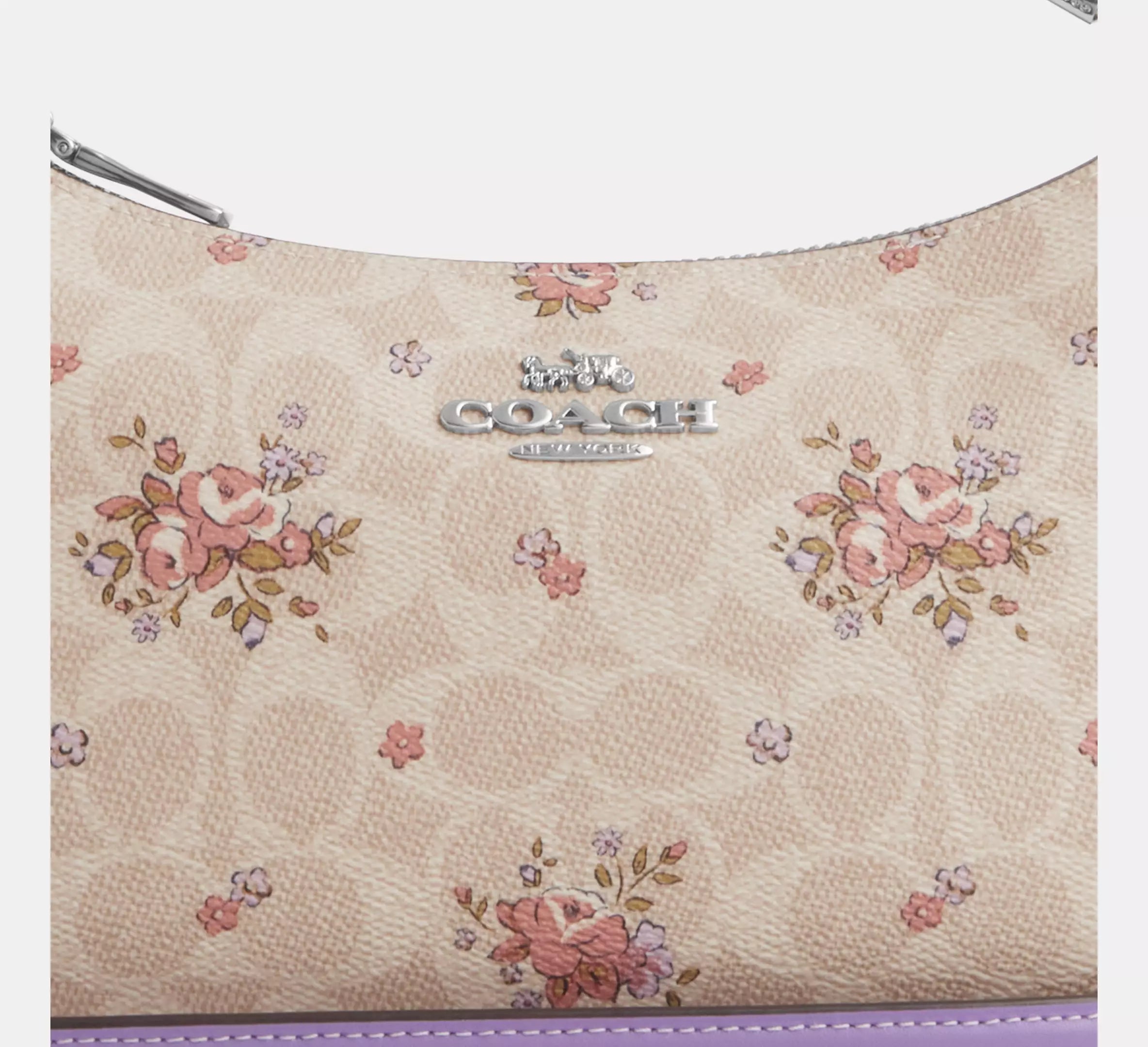 Teri Shoulder Bag In Signature Canvas With Floral Print