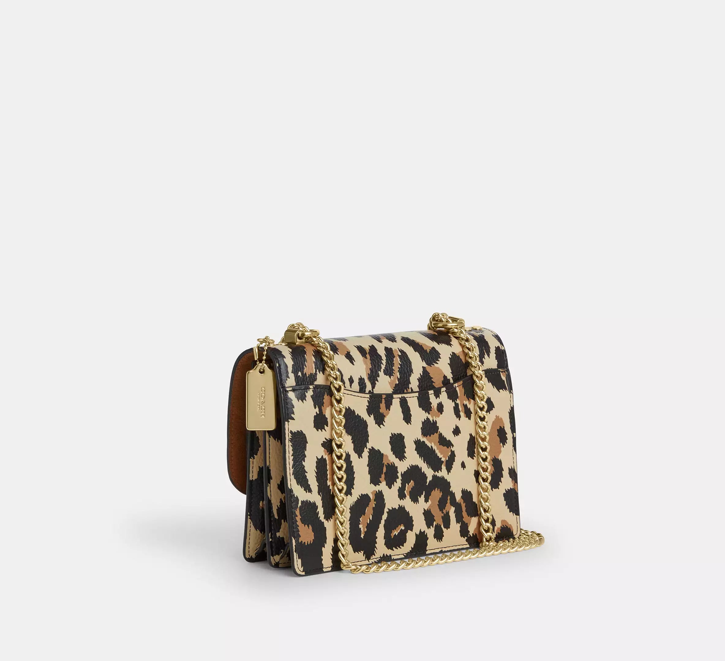 Klare Crossbody Bag In Signature Canvas - Leopard/Walnut Multi