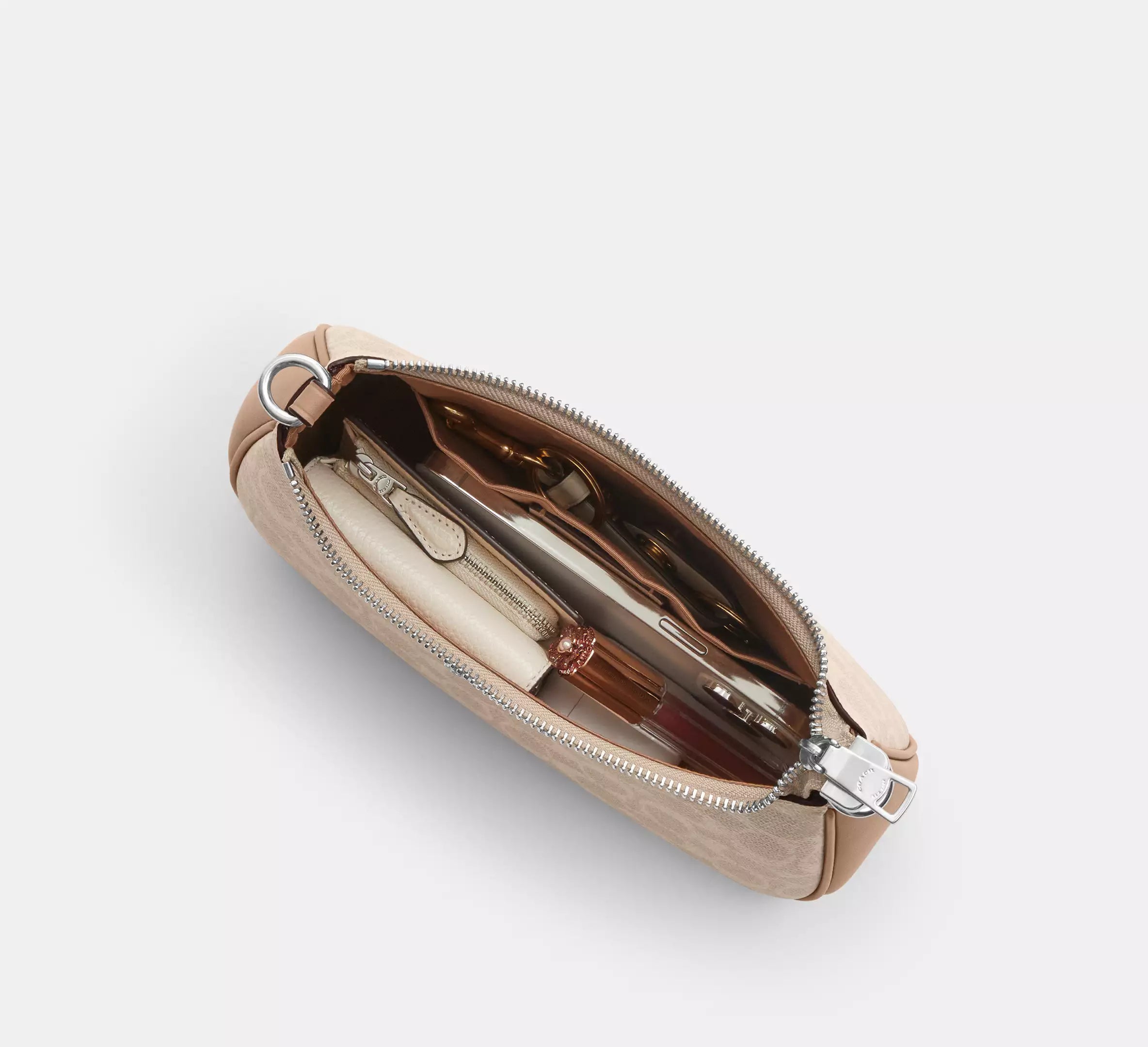 Teri Shoulder Bag In Signature Canvas - Sand