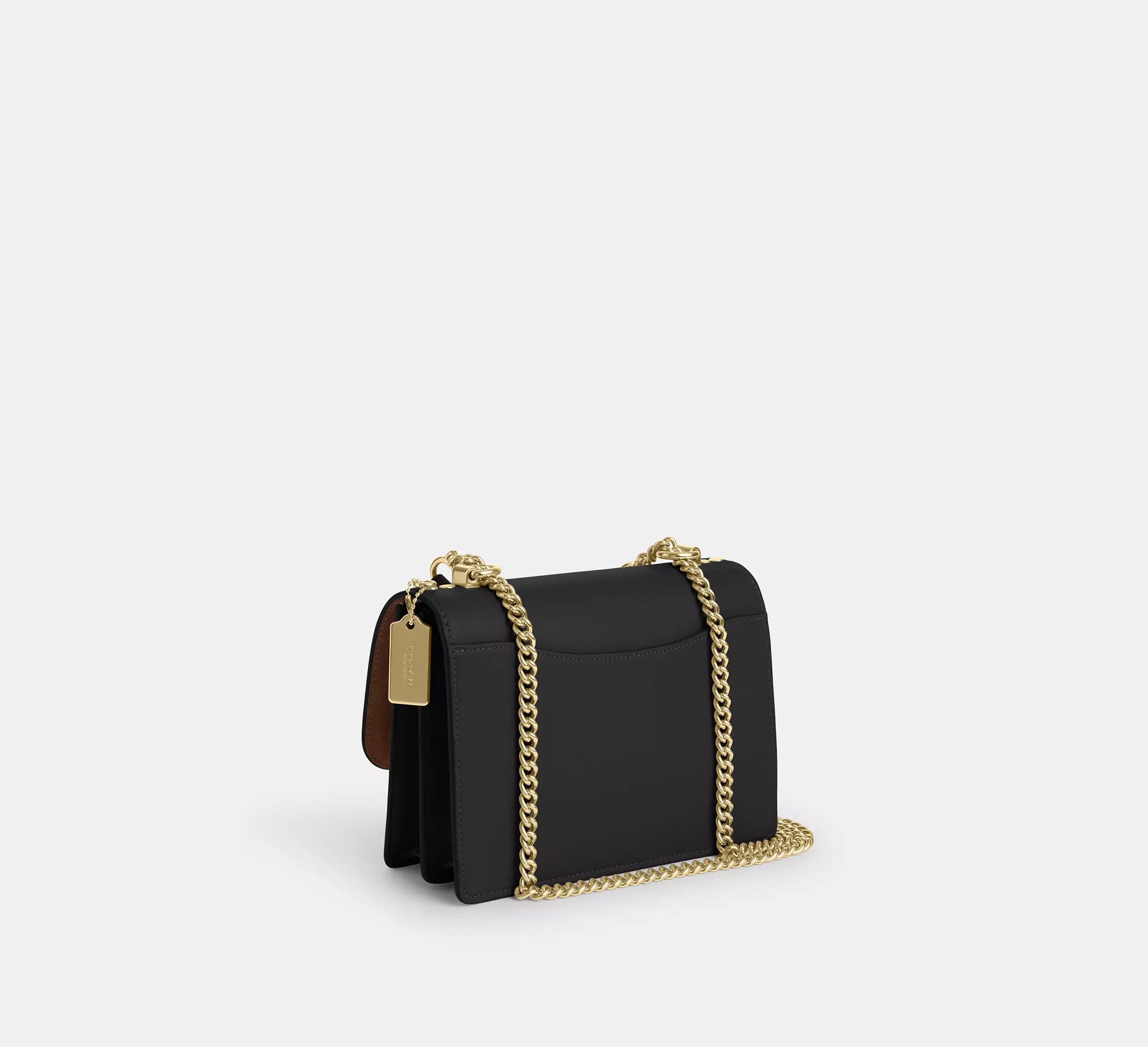 Klare Crossbody Bag In Signature Canvas - Walnut/Black