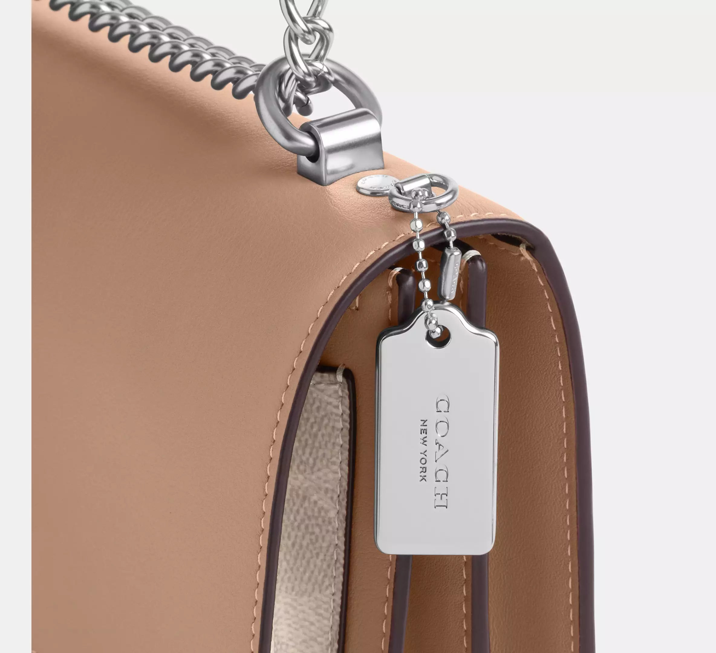 Klare Crossbody Bag In Signature Canvas - Sand/Taupe