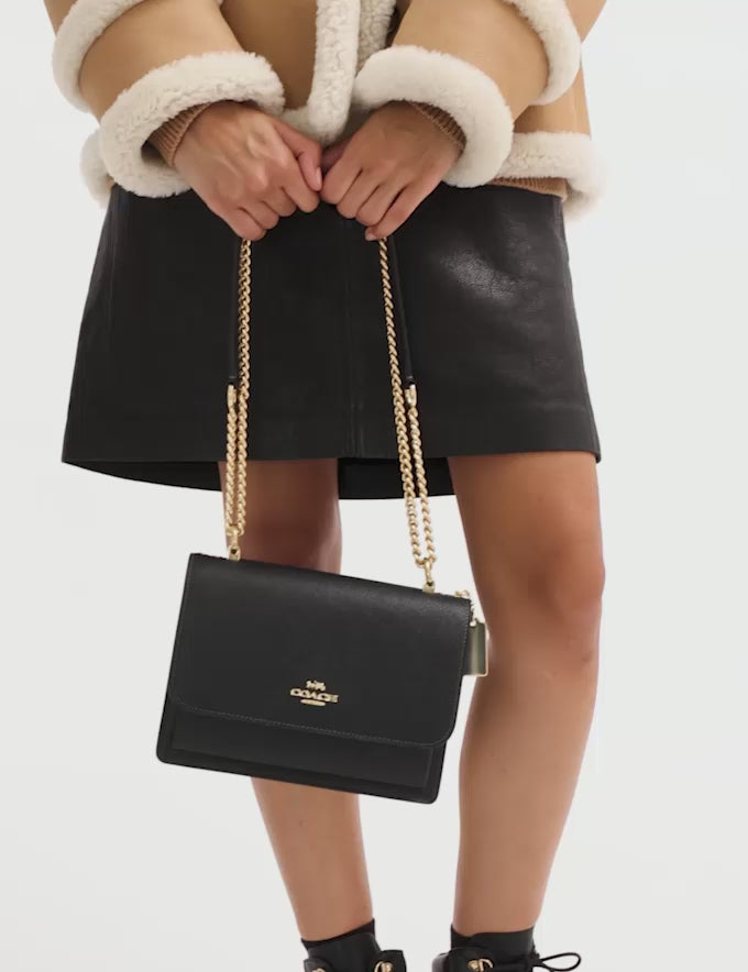 Klare Crossbody Bag In Signature Canvas - Leopard/Walnut Multi