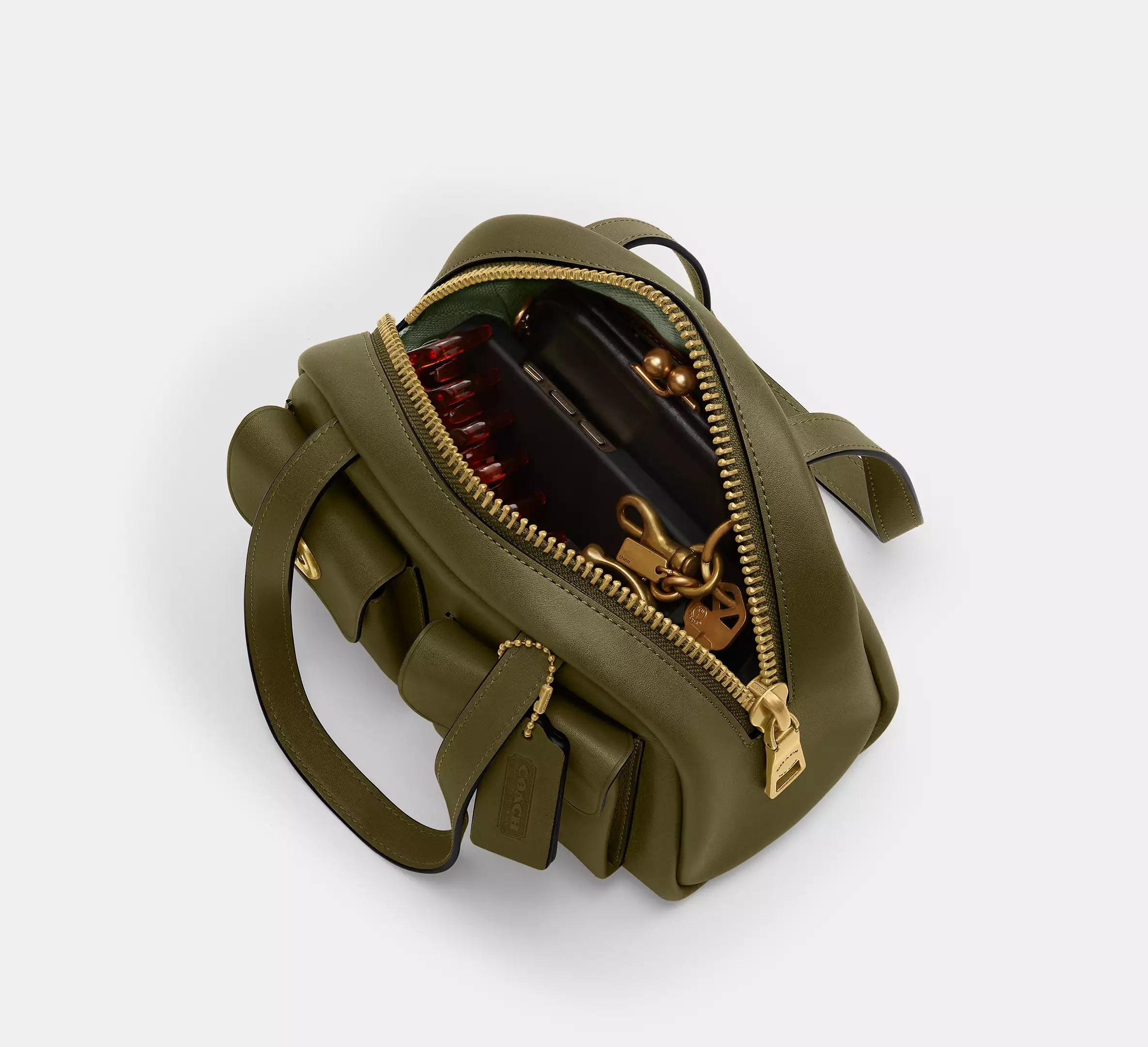 Twin Turnlock Bag 20 - Olive