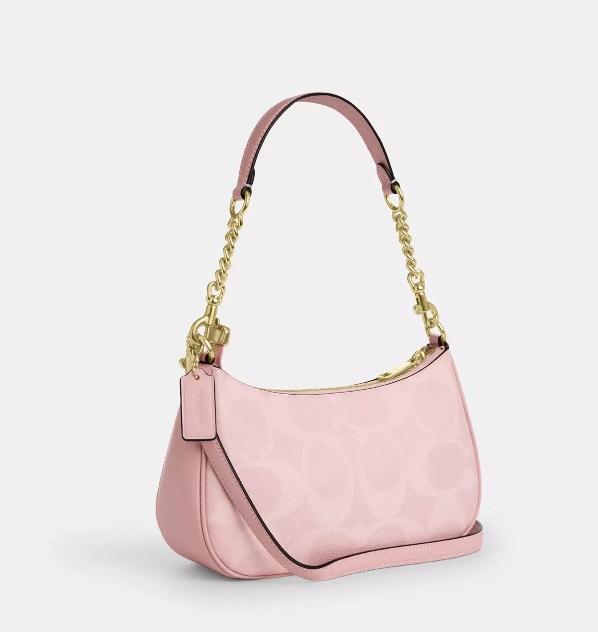 Coach Teri Shoulder Bag In Signature Powder Pink