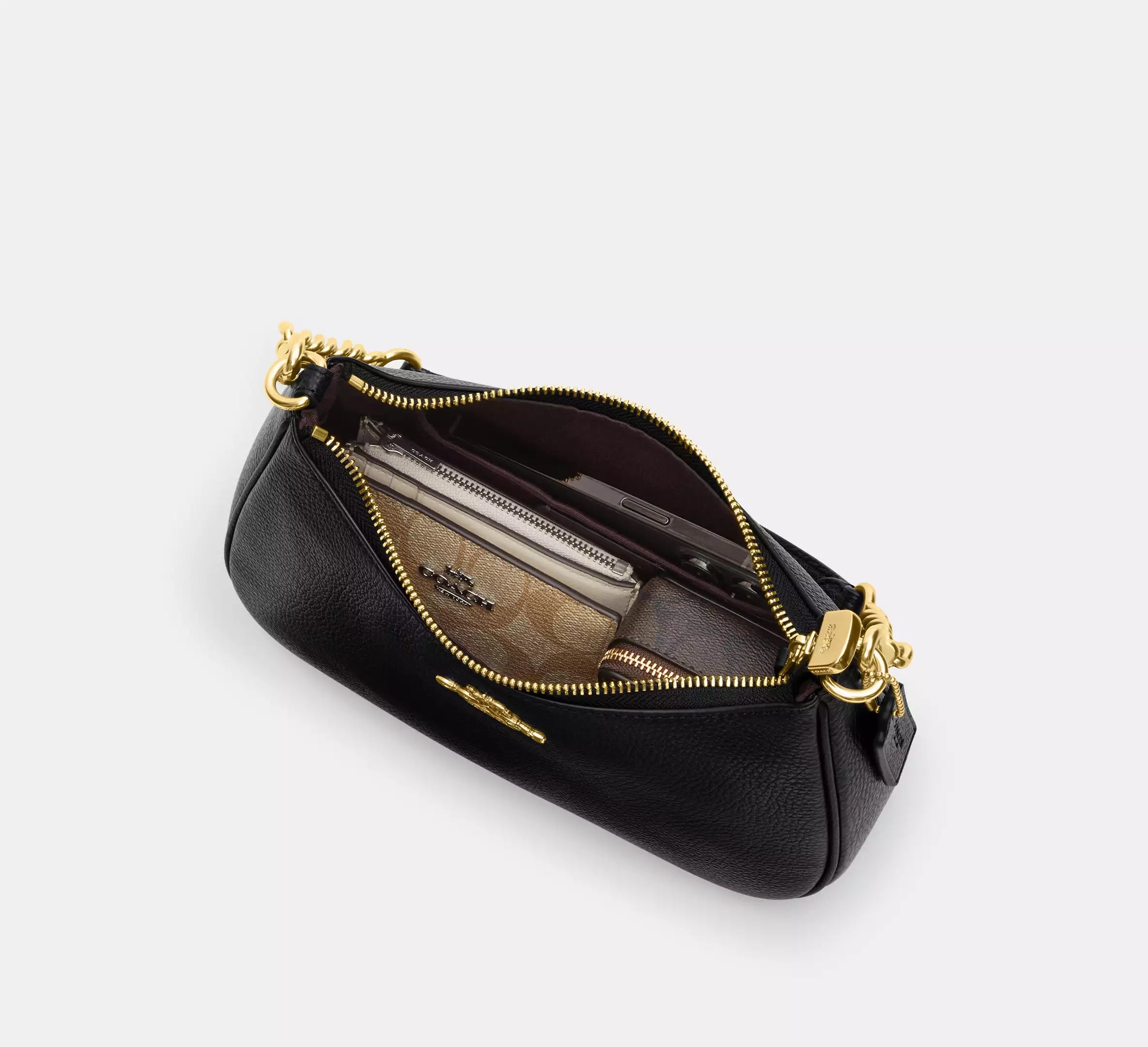 Teri Shoulder Bag In Signature Canvas With Floral Print