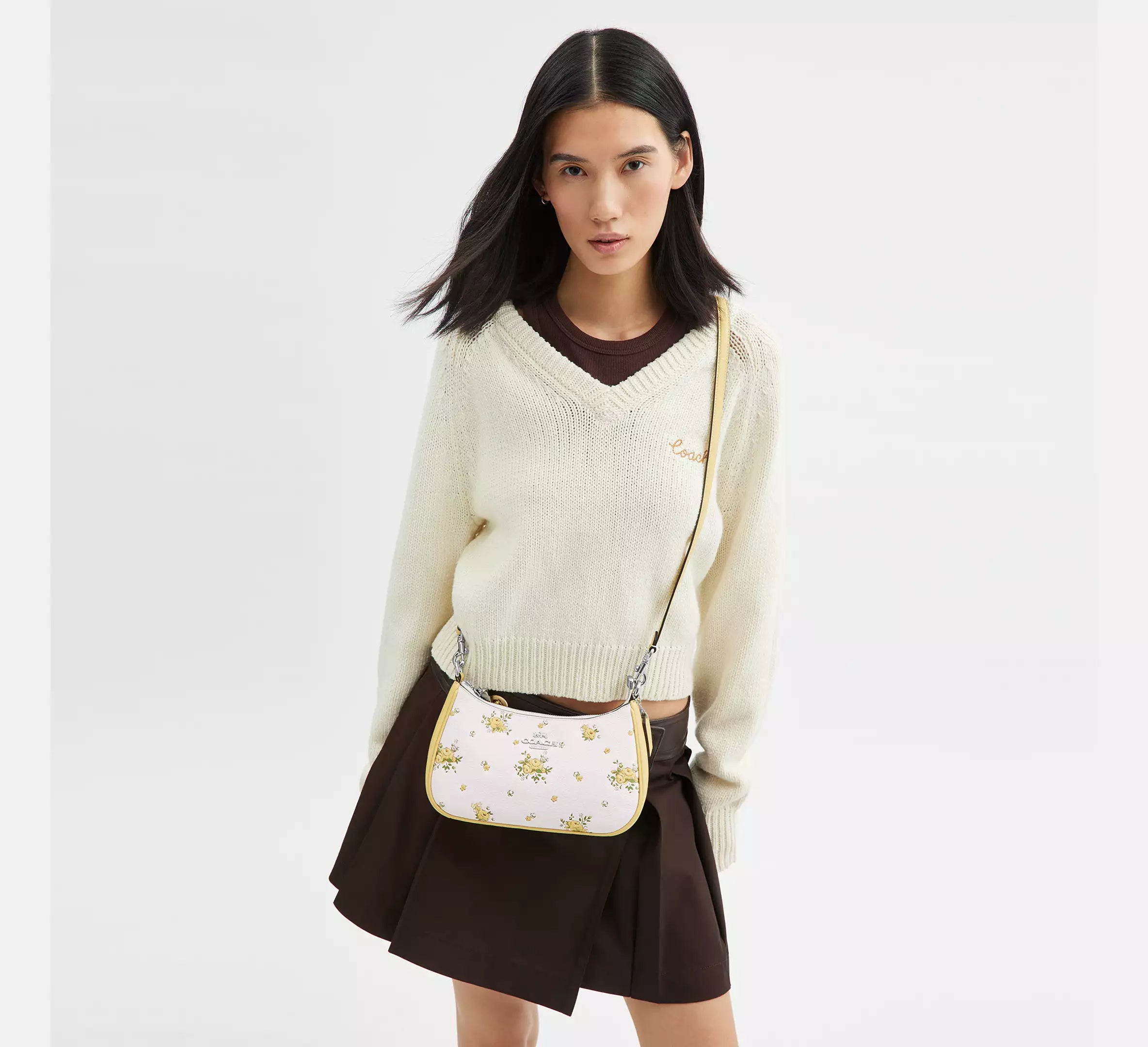 Teri Shoulder Bag With Floral Print