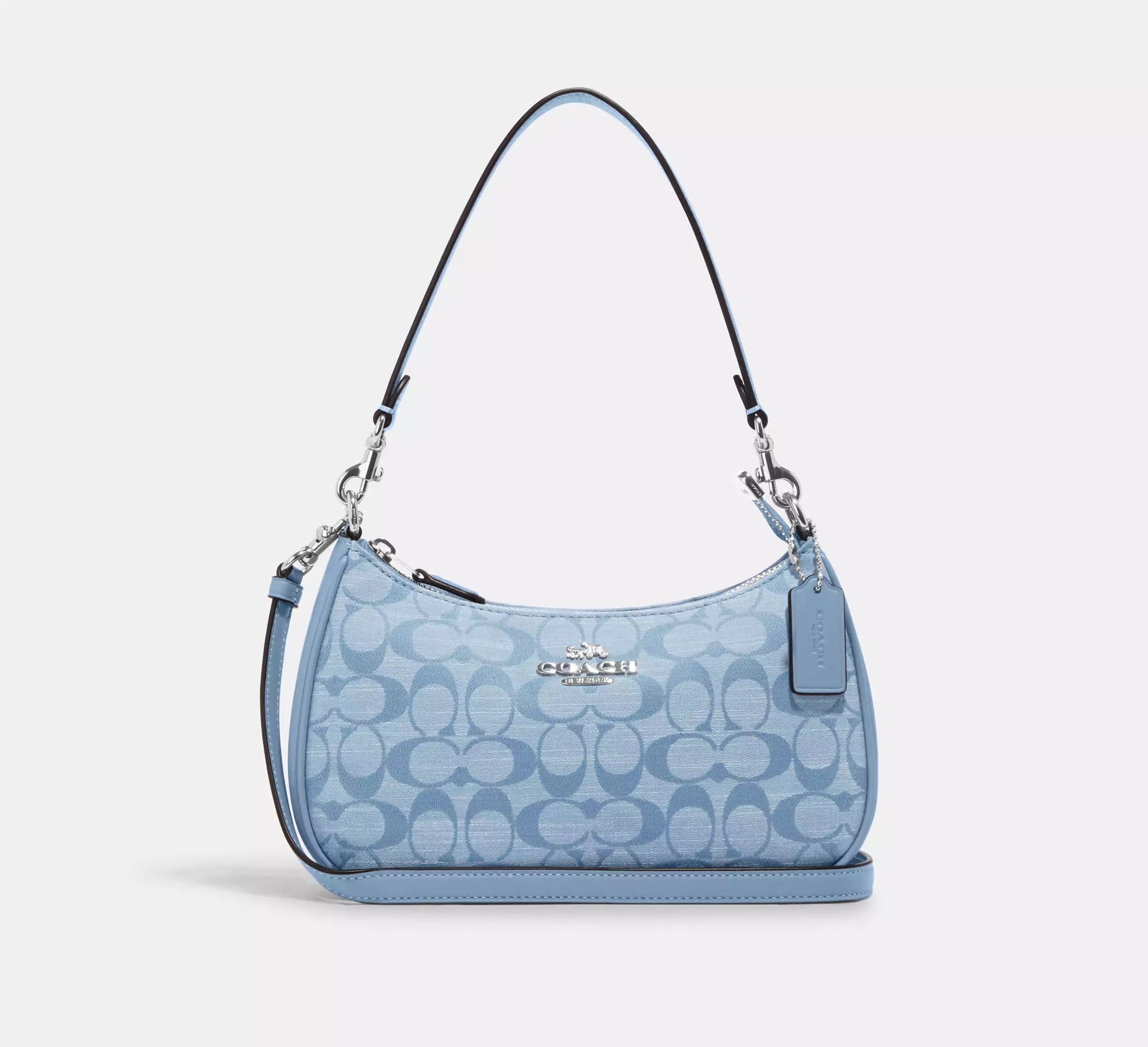 Teri Shoulder Bag In Signature - Cornflower Multi