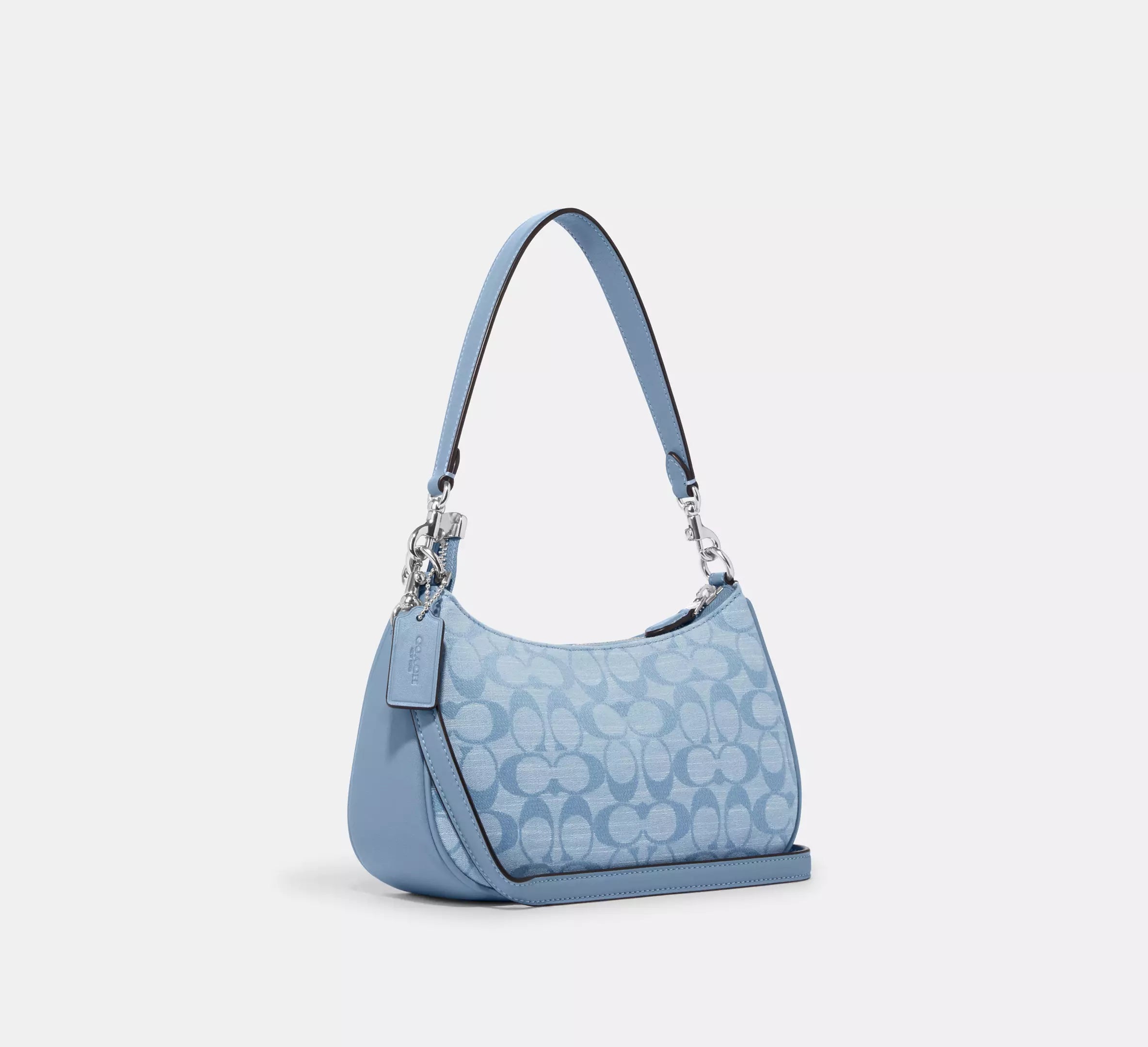 Teri Shoulder Bag In Signature - Cornflower Multi