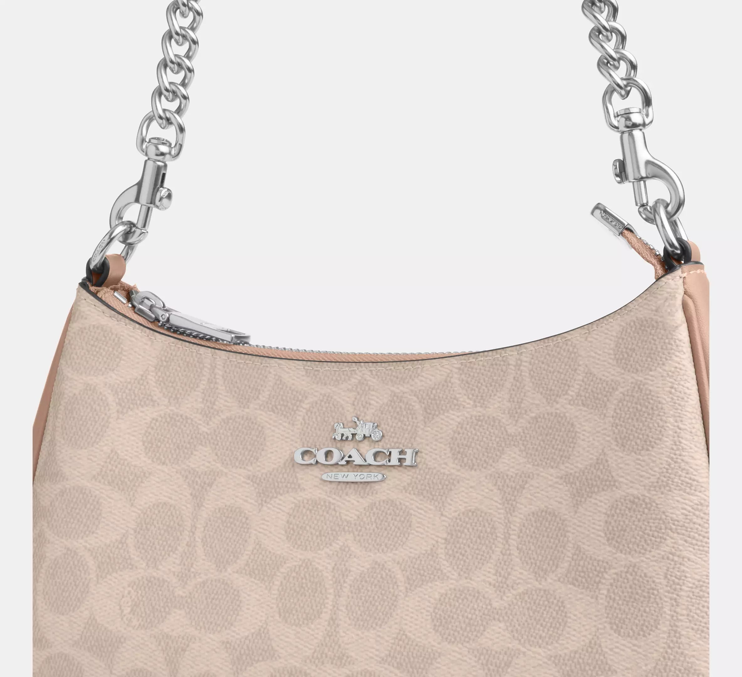 Teri Shoulder Bag In Signature Canvas - Sand