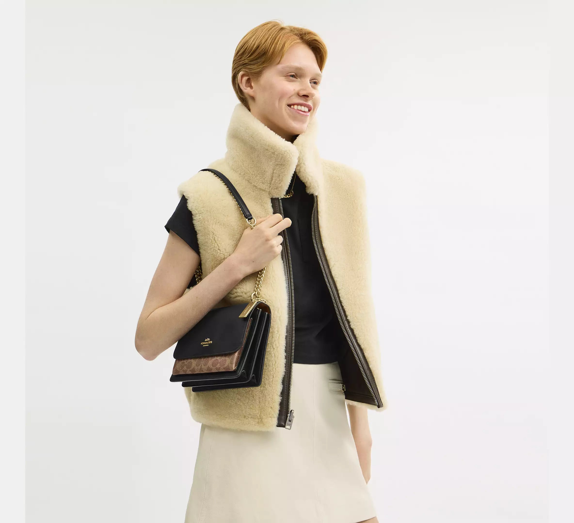 Klare Crossbody Bag In Signature Canvas - Black Multi