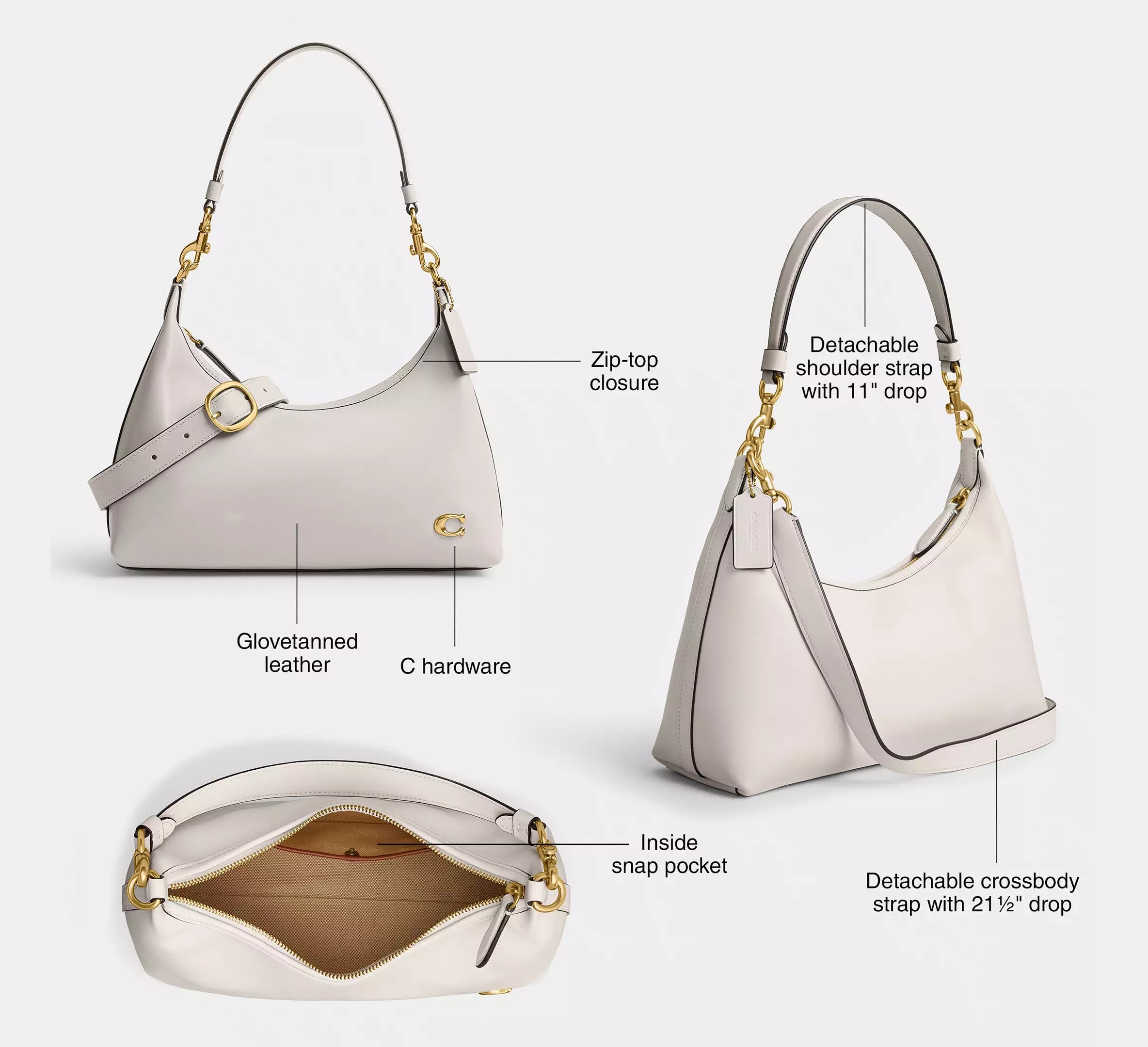 Juliet Shoulder Bag - Chalk